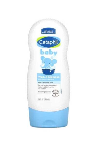 Cetaphil غسول وشامبو للأطفال بخلاصة الآذريون العضوي