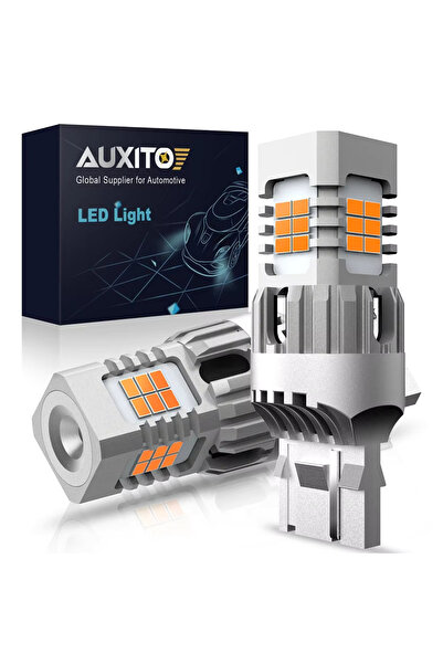AUXITO Set de 2 becuri semnalizatoare LED Auxito® Canbus T20 WY21W W21W, chih...
