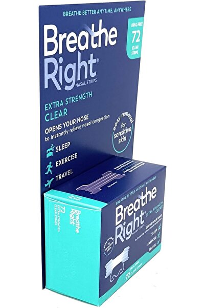 Breathe Right Snoring-Free Extra Strength Clear Nasal Strips (72 Count)