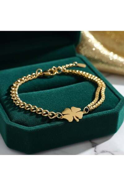 KEVSA Jewelry Brățară din oțel inoxidabil – Talisman norocos – BF1163