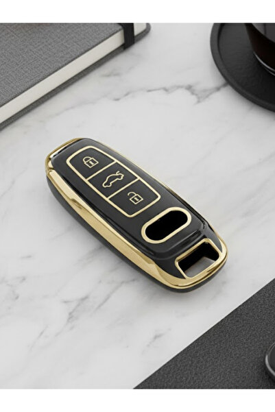 Lanitra Husă din silicon nano cu 3 butoane compatibilă cu Audi Smart A4 A5 Q5...