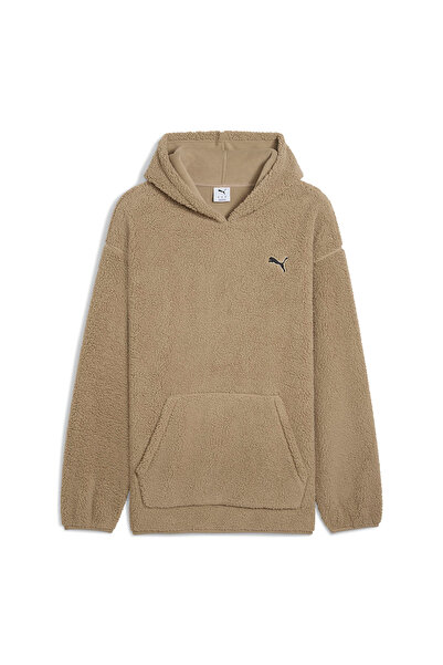 Puma Ess Elevated Sherpa Erkek Kahverengi Günlük Stil Sweatshirt 68825855