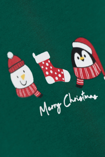 Le Mabelle Green Christmas Themed Tulle Skirt Baby Girl Dress - Annabel