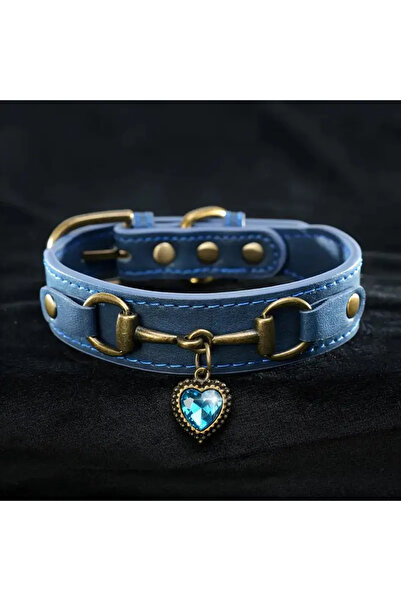 PawDeLuxe Ayarlanabilir Yuksek Kalite Suni Deri Kalpli Kopek Tasmasi