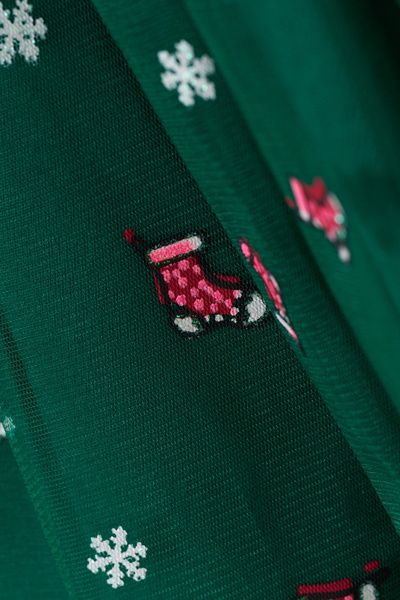 Le Mabelle Red Christmas Themed Tulle Skirt Baby Girl Dress - Annabel