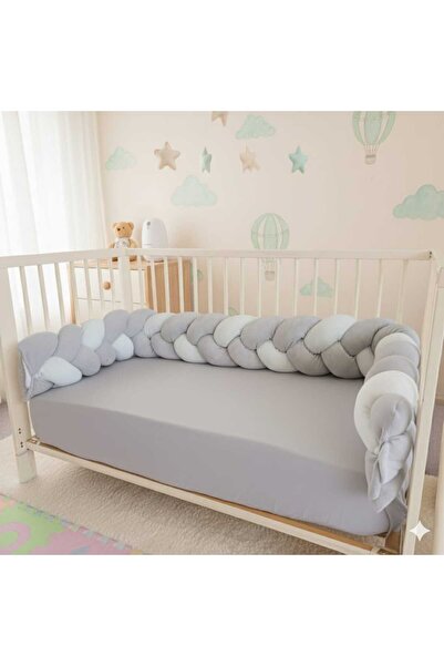 Baby Étoile Beşik Örgü Kenar Korumalık ---- Kadife kumaş