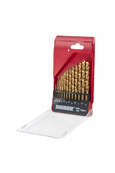 Raider Set 13 burghie HSS+TiN Ø 2,0–8,0 mm
