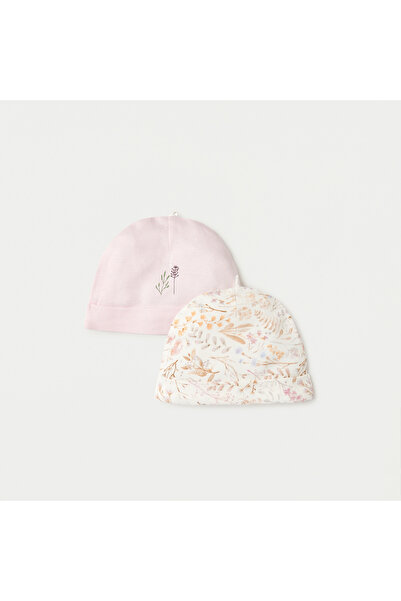 Juniors Leaf Print Cap - Set of 2