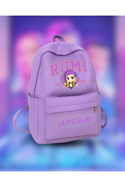 Touz Moda Kpop Demon Hunters Detail Printed School, Tutoring, Course Backpack