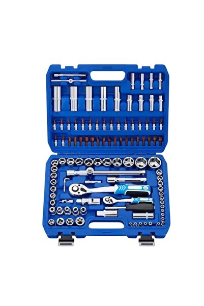 HAPPY JOKER Socket Set 108 pcs, deep sockets, blue