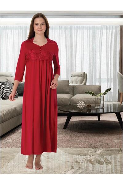 Lohusa Homewear قميص نوم نسائي للحوامل بتصميم أنيق مع تفاصيل من الدانتيل الكر...