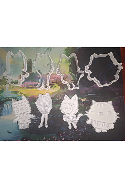 DigiArtisan3D قالب كوكيز بتصميم منزل دمية غابي، مجموعة قوالب عجين اللعب