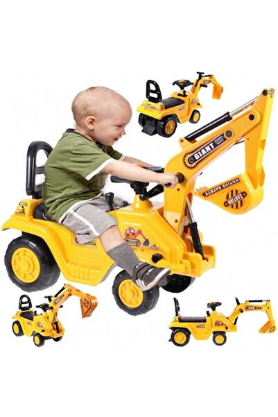 kinderplay Camion gigant 2 în 1, excavator și walker multifuncțional cu volan...