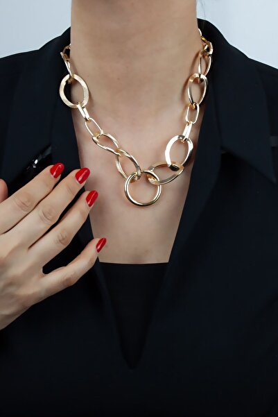 Liveyn Design Thick Chain Design Gold Necklace