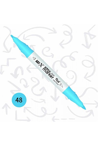 Rich Art-x Akrilik Marker Çift Taraflı Kalem No:48