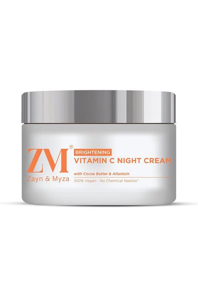 Zayn & Myza كريم الوجه الليلي بفيتامين سي، لتفتيح البشرة وتعزيز الكولاجين، 50 مل