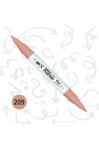 Rich Art-x Akrilik Marker Çift Taraflı Kalem No:209