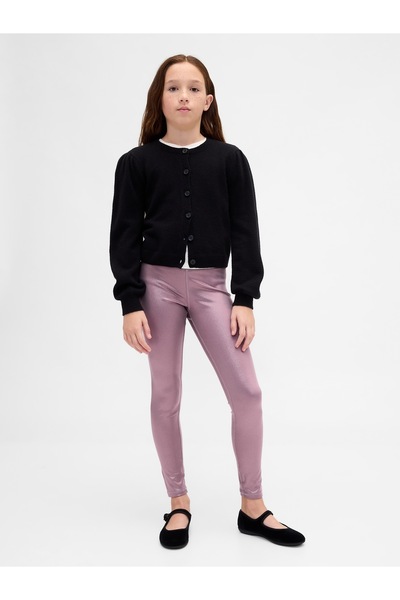 GAP Kız Çocuk Mor Shine Leggings Tayt