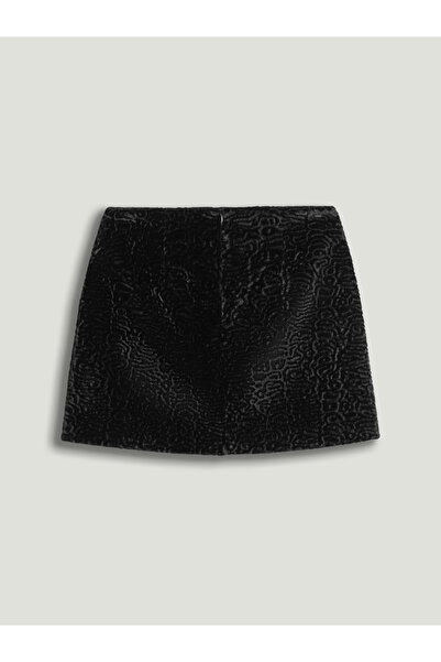 Nocturne Suede Mini Skirt with Accessories