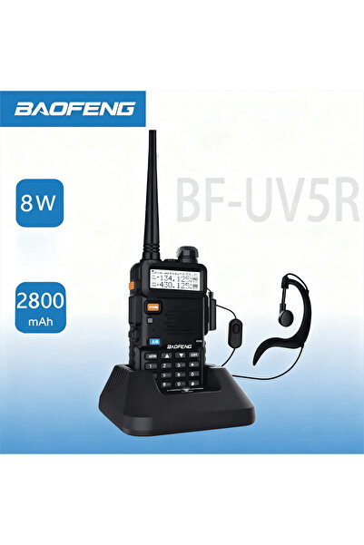 BAOFENG أجهزة اتصال لاسلكية UV-5R، أجهزة راديو ثنائية الاتجاه، نطاق مزدوج، جهاز إرسال واستقبال محمول، قابلة لإعادة الشحن