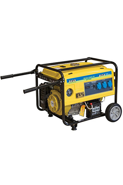 Aksa AAP 5500E Portatif Marşlı Benzinli Tekerlekli Jeneratör 5.5kW