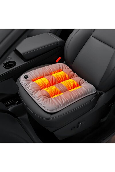 Green Lion Electric Heated Seat Cushion with 30s Rapid Heating, 4 Heating Modes, 35-58°C - Grey