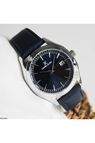 Daniel Klein Dk253894 Leather Strap Men's Wristwatch