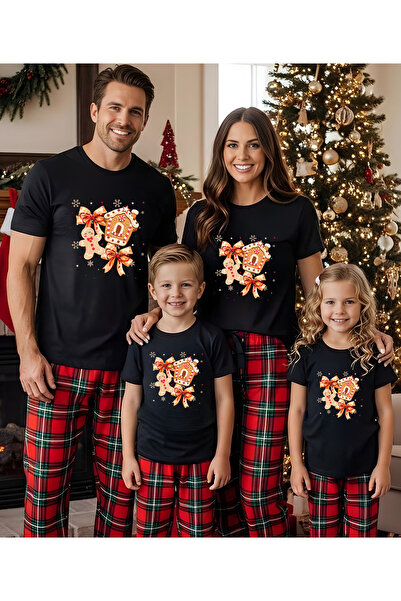 ASELİNDA Πρωτοχρονιάτικο μπλουζάκι με θέμα το Χριστούγεννα με τύπωμα για οικογένεια (προσθέστε προϊόντα για να δημιουργήσετε συνδυασμούς)