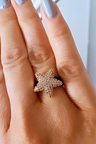 Liveyn Design Zircon Stone Adjustable Star Ring