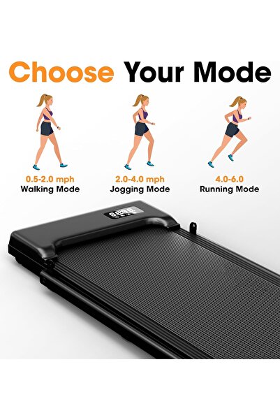 WAKYME جهاز المشي 3.0 حصان، أجهزة المشي تحت المكتب، 2 في 1 قابلة للطي للمنزل، مع جهاز تحكم عن بعد