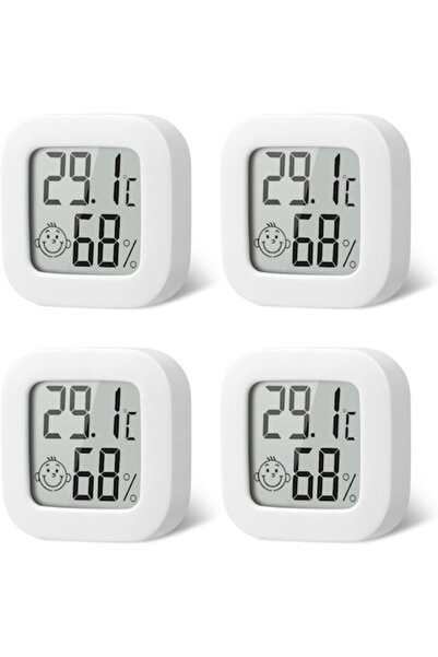 OEM Set de 4 termometre și higrometre de cameră, LCD pentru temperatură și um...