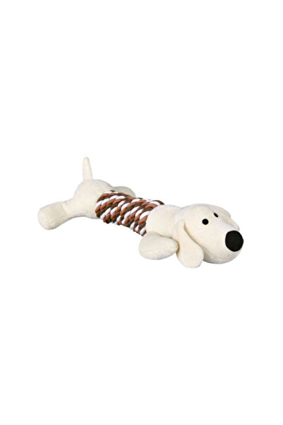 Trixie Dog Toy with Rope, Plush, With Squeaker, 32 cm, 35894