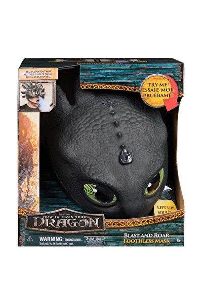 SPIN MASTERR Mască interactivă Dreamworks Dragons World of Berk - Toothless Blast N Roar, neagră, 4 ani+