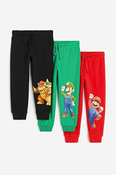 H&M 3-pack printed joggers