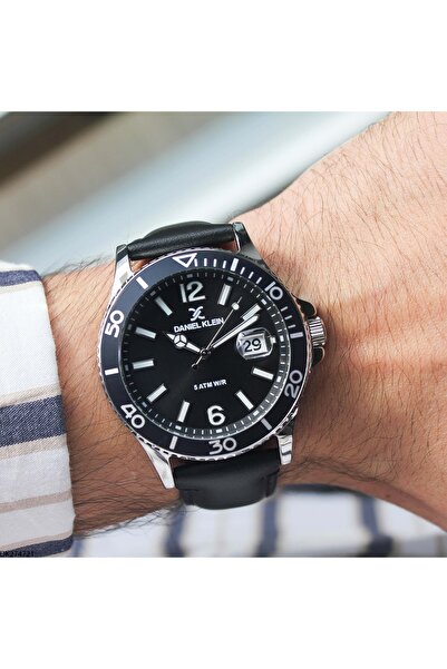 Daniel Klein Dk274721 Leather Strap Men's Wristwatch