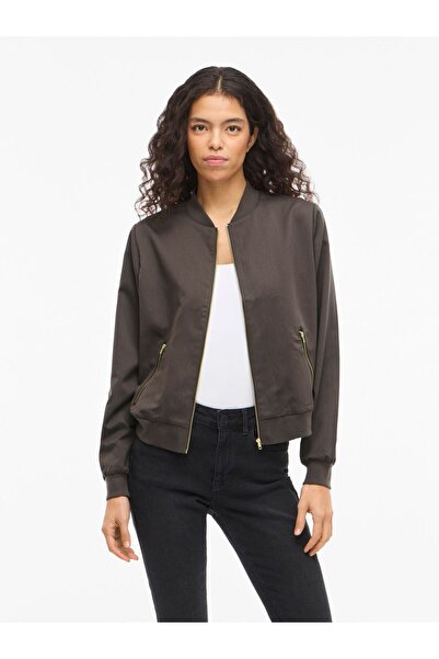 VILA Bomberjacke VIBUBBLE Reißverschluss