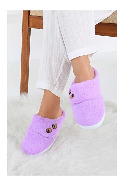 İKLİM LİFE Плюшеві домашні капці з кнопками