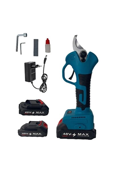 HAPPY JOKER Foarfece electrice de grădinărit, fără fir, 2 baterii de 48 V, 97...