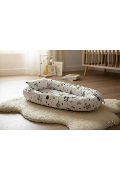 LinoaBaby سرير الأطفال Fil DesenBabynest، سرير جانب الأم