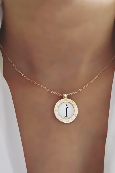 Liveyn Design Thin Chain Letter Necklace Letter I