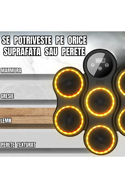 Gopo Toys Boxing Punching Target - Reflex Training Device with Built-in Speaker and Display