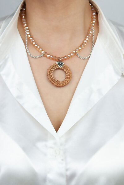 Liveyn Design سلسلة مفصلة قلادة كريستال