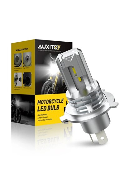 AUXITO Bec LED pentru motocicletă H4 12000Lm 12V 6500K Alb