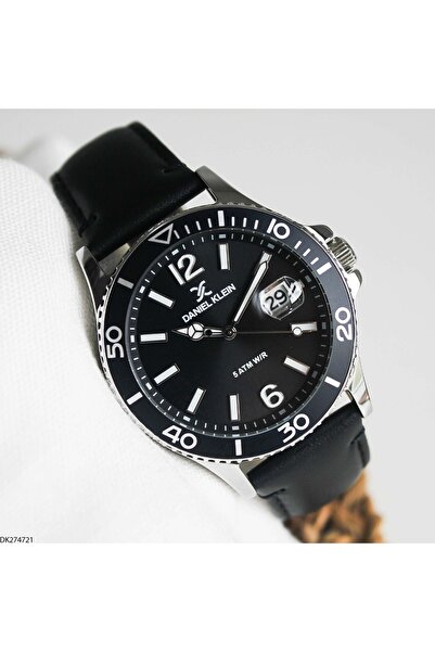 Daniel Klein Dk274721 Leather Strap Men's Wristwatch