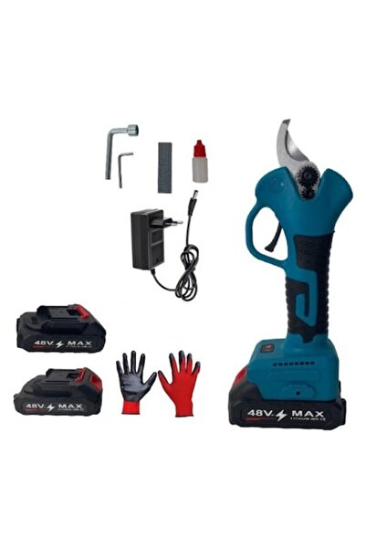 HAPPY JOKER Foarfecă electrică de grădină - 48V x2, 9700mAh, lamă din tungste...