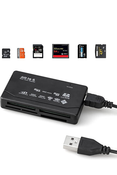 Light Nova 6in1 Kart Okuyucu - SD - Micro SD - TF - CF - XD - MS PRO - MX Çev...