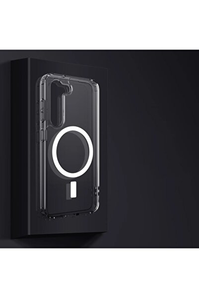 SKYDDAR INNOVATION Case compatible with Samsung Galaxy S24 Plus, MagSafe Pro silicone case, sticker set, Blue