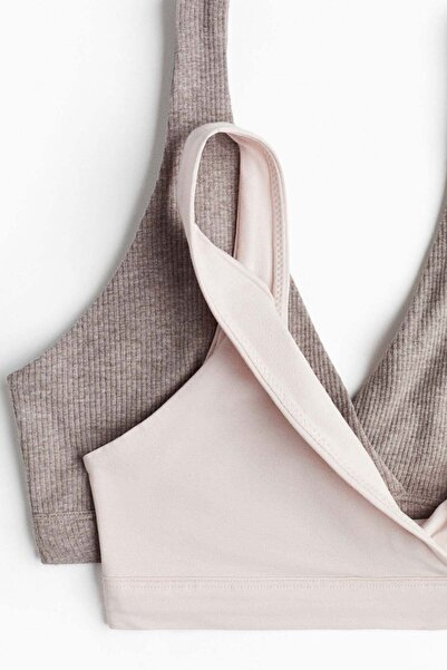 H&M حمالات صدر للرضاعة الطبيعية من MAMA مكونة من قطعتين من القطن