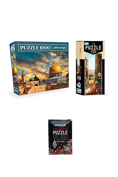 Neverland 1000 PARÇA PUZZLE KUDÜS VE 230 PARÇA MEKKE VE PUZZLE YAPIŞTIRICISI