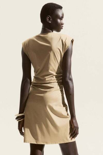 H&M Shoulder-pad interlock dress